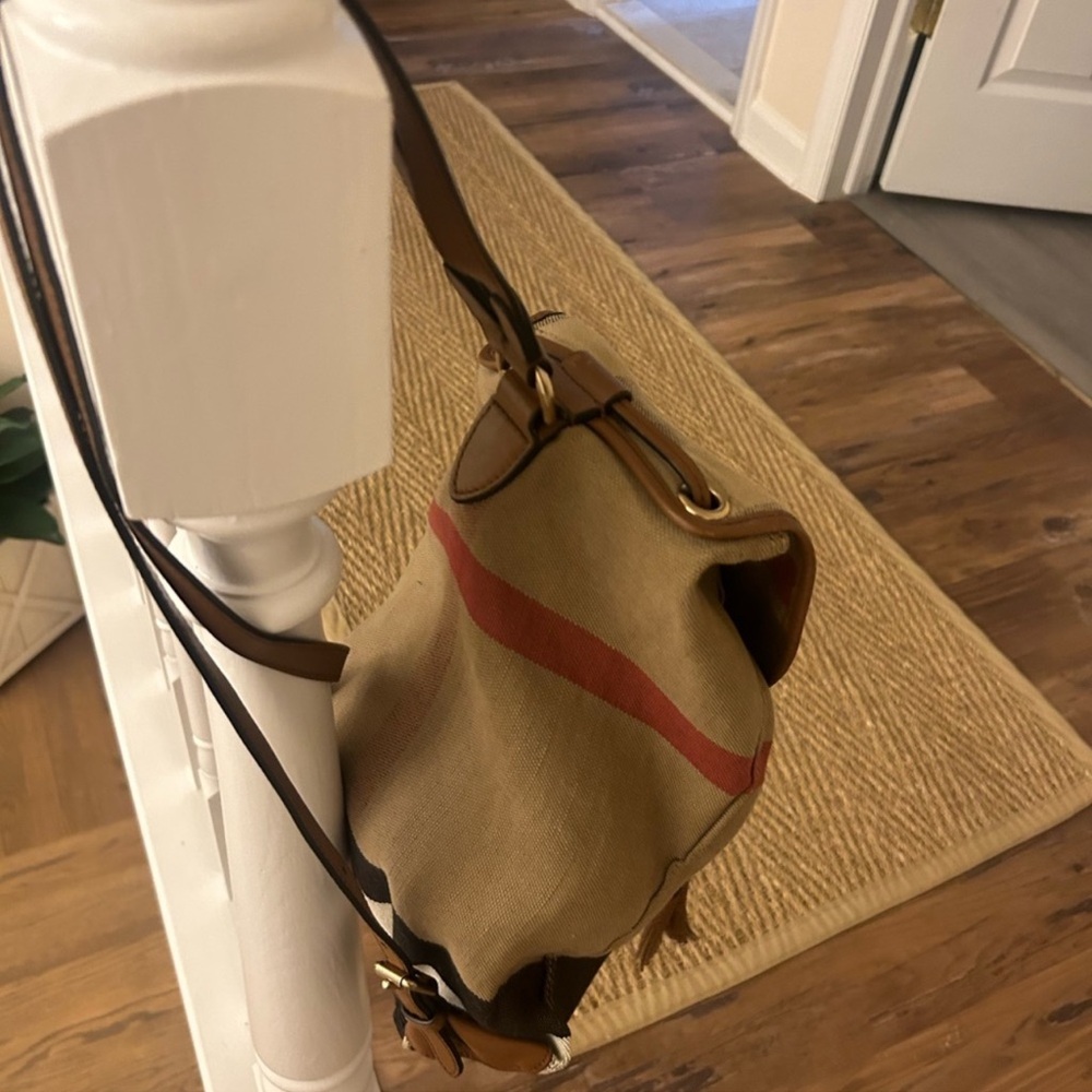 Authentic Burberry Canvas Backpack - image 2